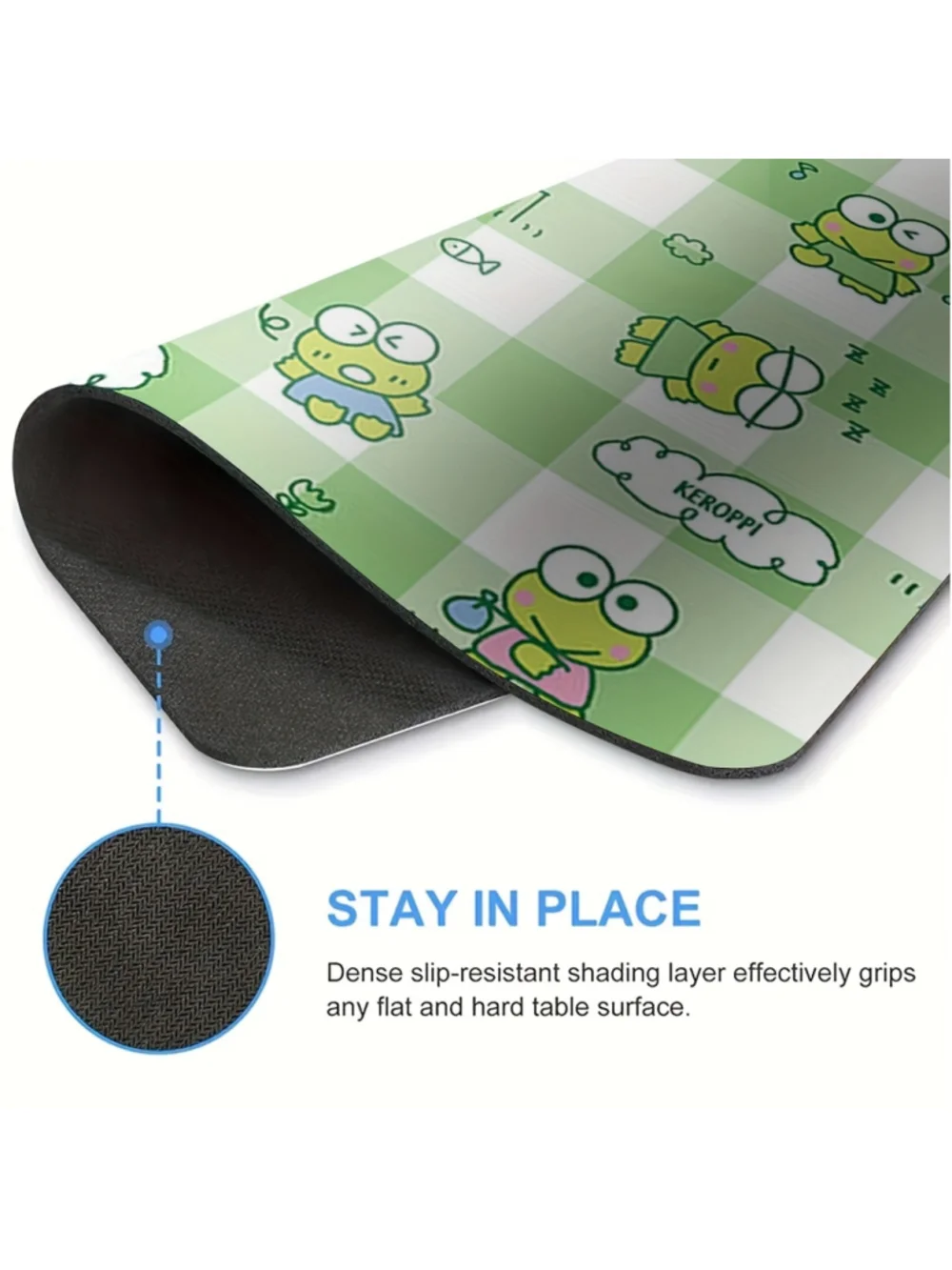#KP-286 Keroppi Checkered Mouse Pad One Size